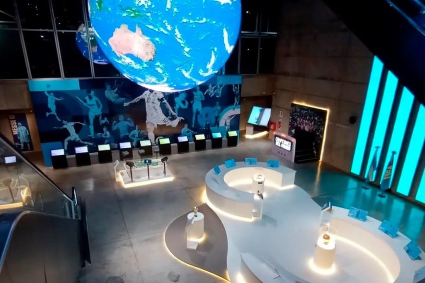 El Museo del Deporte y su espacio para Lionel Messi.