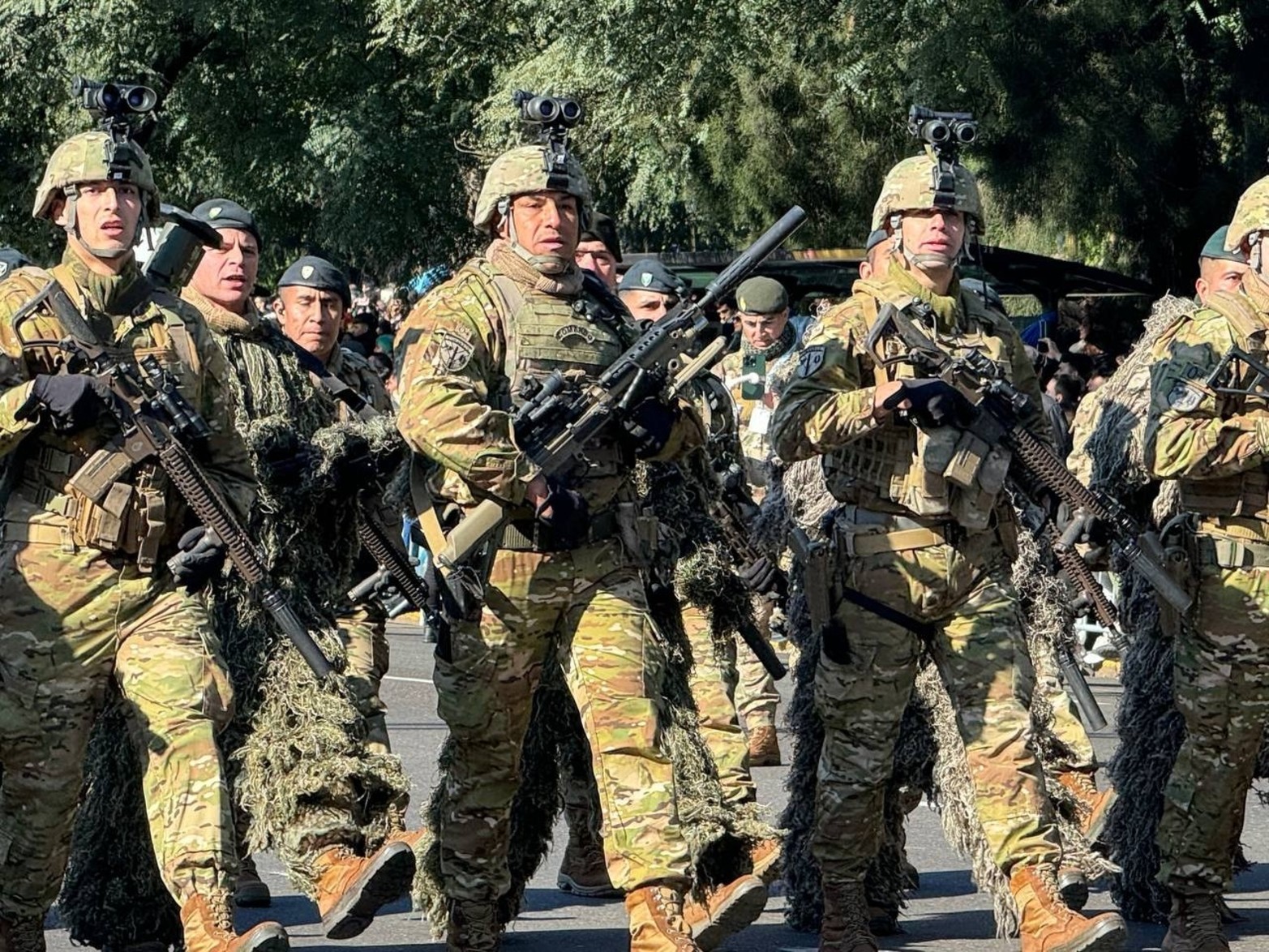 El Ejército, desfilando en el Día de la Independencia