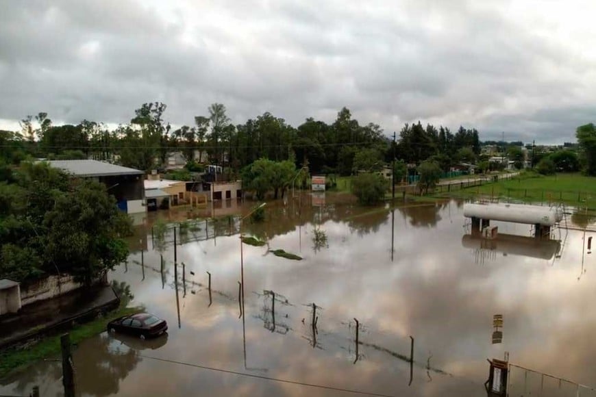 "El Niño" pegó duro durante el verano y generó complicaciones en el norte santafesino, como muestra una vista área de Reconquista.