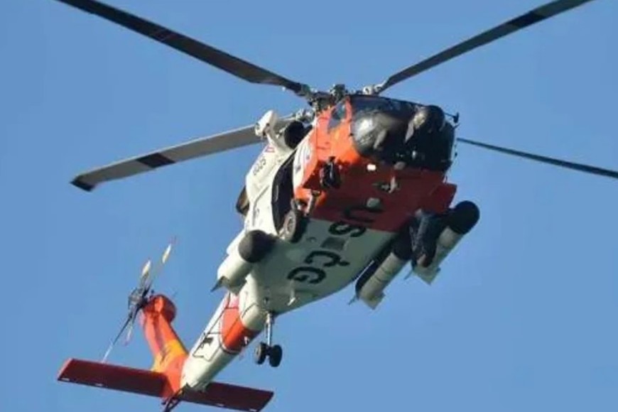 Imagen ilustrativa. El helicóptero que protagonizó el incidente.