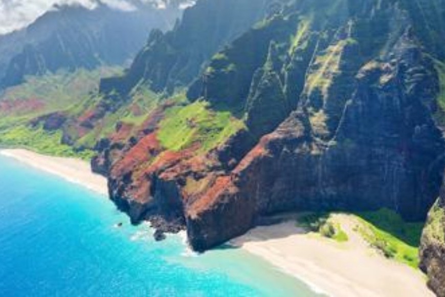 Kauai's Na Pali Coast, costa frente a la cual se produjo el accidente.