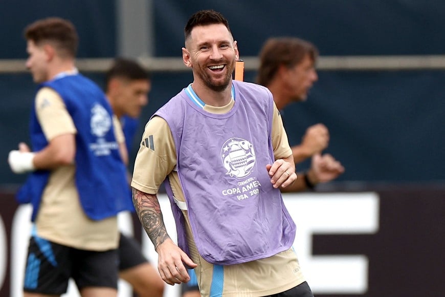 Soccer Football - Copa America 2024 - Final - Argentina Training - Florida International University, Miami, Florida, United States - July 11, 2024
Argentina's Lionel Messi during training REUTERS/Agustin Marcarian