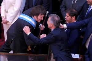 Javier Milei, Mauricio Macri y Axel Kicillof. Nombres de la realidad política argentina.