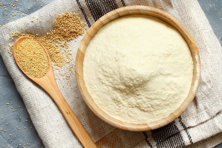 La harina de amaranto es ideal para recetas libres de gluten.
