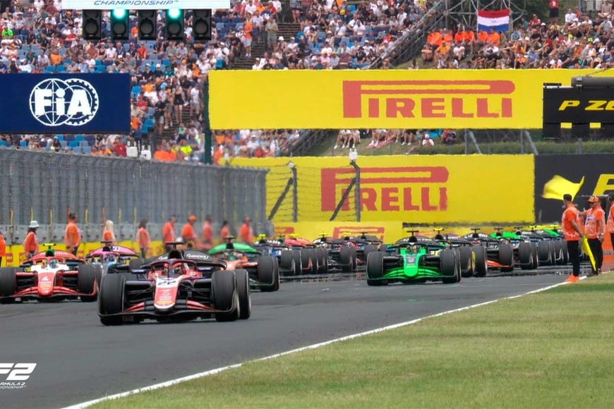 La grilla de salida del sprint del GP de Hungría.