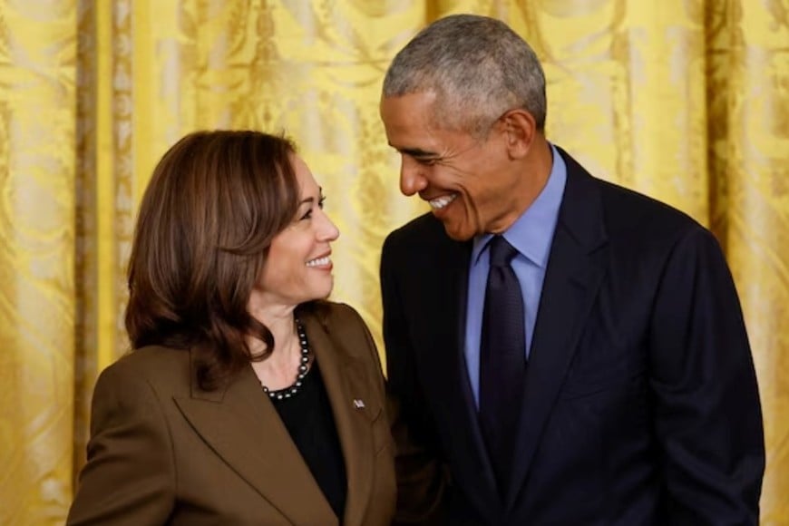 Kamala Harris recibió el apoyo de Barack Obama para candidatearse a presidenta de Estados Unidos.