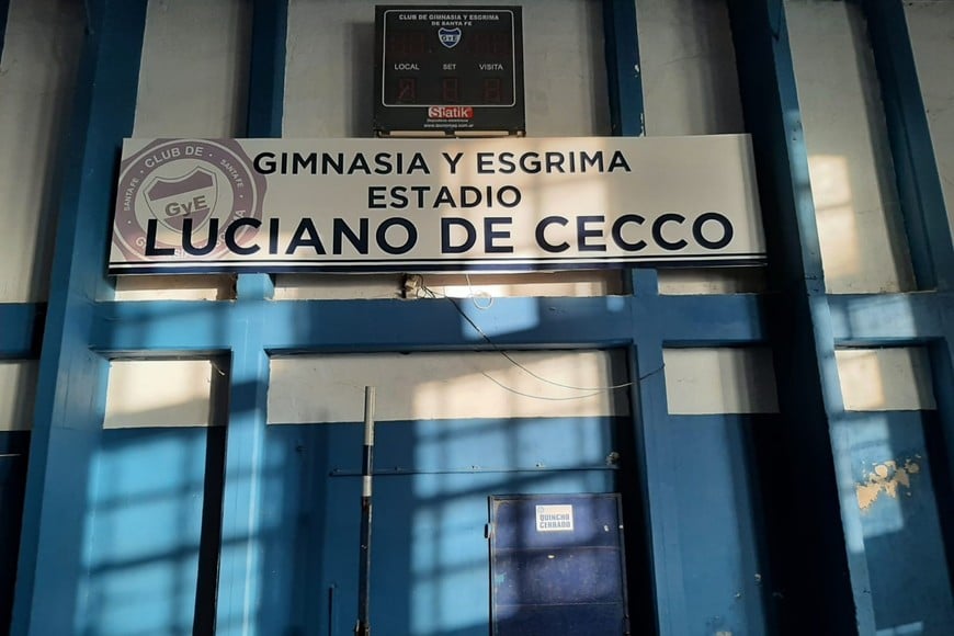 El Estadio Luciano De Cecco en el club Gimnasia y Esgrima de 4 de Enero de la ciudad de Santa Fe.
