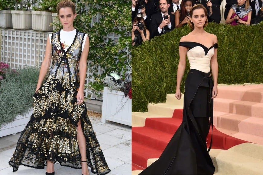 Emma Watson promueve la moda sostenible, seleccionando atuendos de marcas éticas y reduciendo el impacto ambiental.