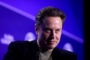 FILE PHOTO: Elon Musk, CEO of Tesla, at a conference in Beverly Hills, California, U.S., May 6, 2024. REUTERS/David Swanson/File Photo