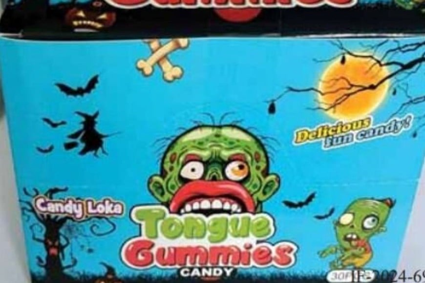 Gomitas de gelatina sabor a frutas "Tongue Gummies"