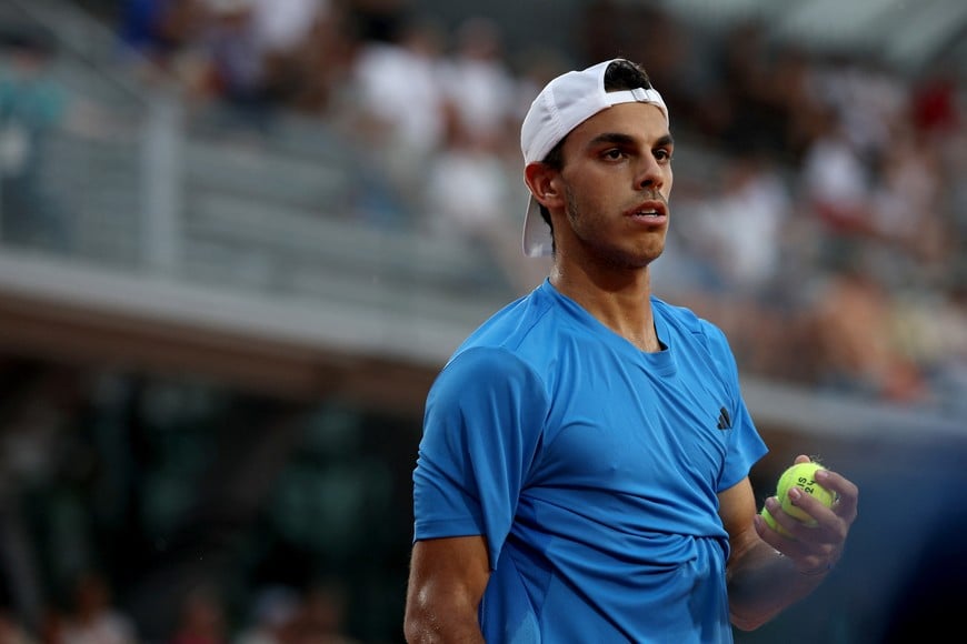 Paris 2024 Olympics - Tennis - Men's Singles Third Round - Roland-Garros Stadium, Paris, France - July 31, 2024.
Francisco Cerundolo of Argentina during his match against Casper Ruud of Norway. REUTERS/Violeta Santos Moura