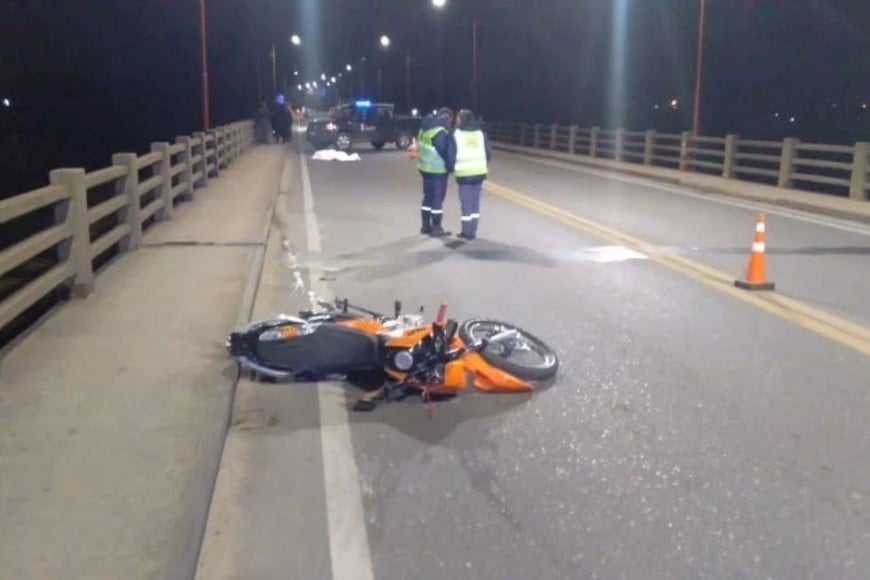 La fatal seguidilla se inició el sábado pasado con un choque de motos en el Puente Carretero.