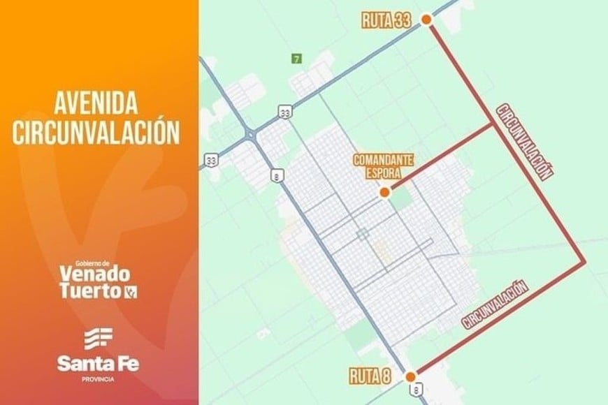 Plano del proyecto de Circunvalación.