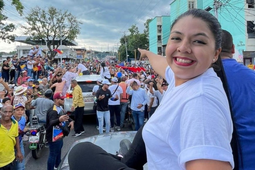 María Oropeza, dirigente del Comando ConVzla.