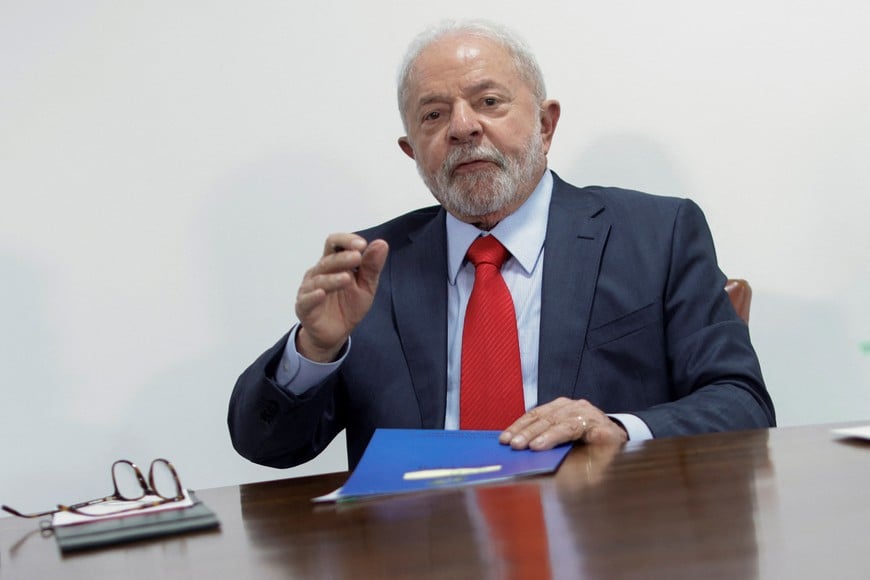 Brazil's President Luiz Inacio Lula da Silva attends a meeting to sign the government's economic package at the Planalto Palace in Brasilia, Brazil January 12, 2023. REUTERS/Adriano Machado