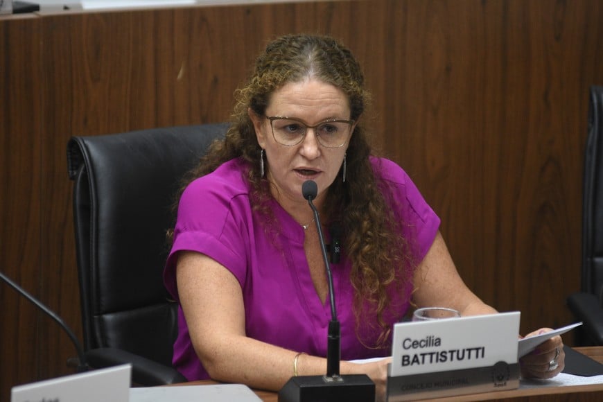 La concejala Cecilia Battistutti (Interbloque “Unidos”). Ella junto a Laura Mondino y Carlos Suárez fueron los autores de la resolución.