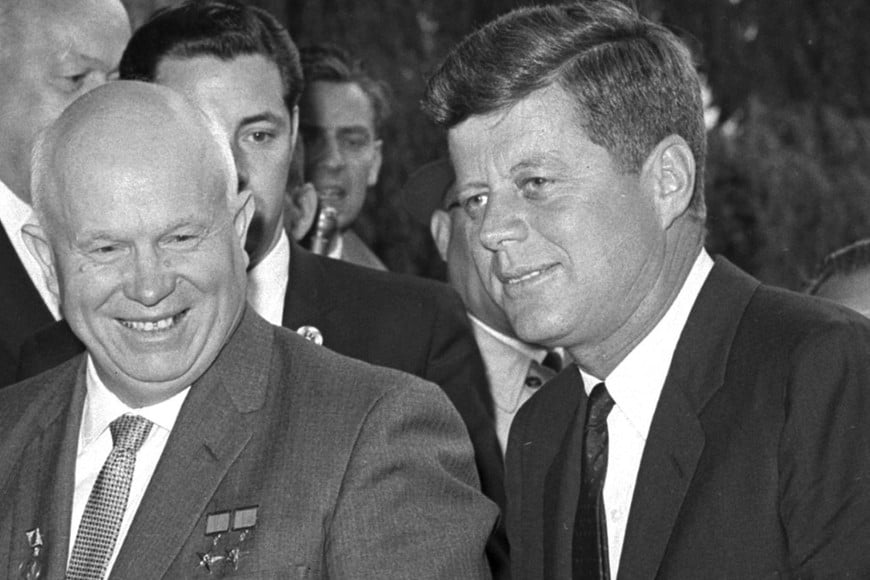 Nikita Khrushchev y John F. Kennedy, unos de los protagonistas de la mayor tensión comunismo-capitalismo.