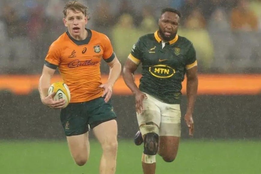 Max Jorgensen. Uno de los debutantes de los Wallabies, estará en Argentina. Crédito: Getty Images.