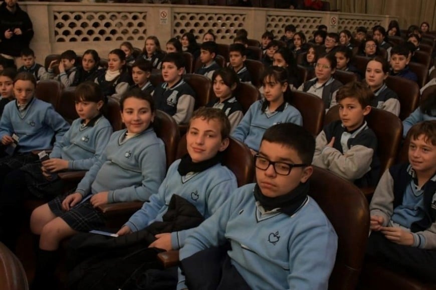 Alumnos del "Niño Jesús". Foto: Guillermo Di Salvatore.