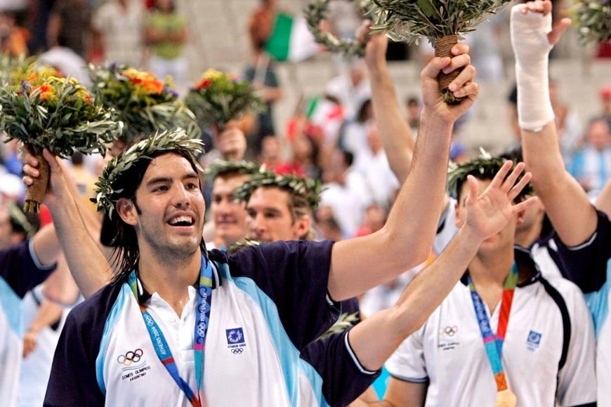 Luis Scola, emblema máximo de la Selección Argentina de básquet. Crédito: Adrian Dennis/AFP