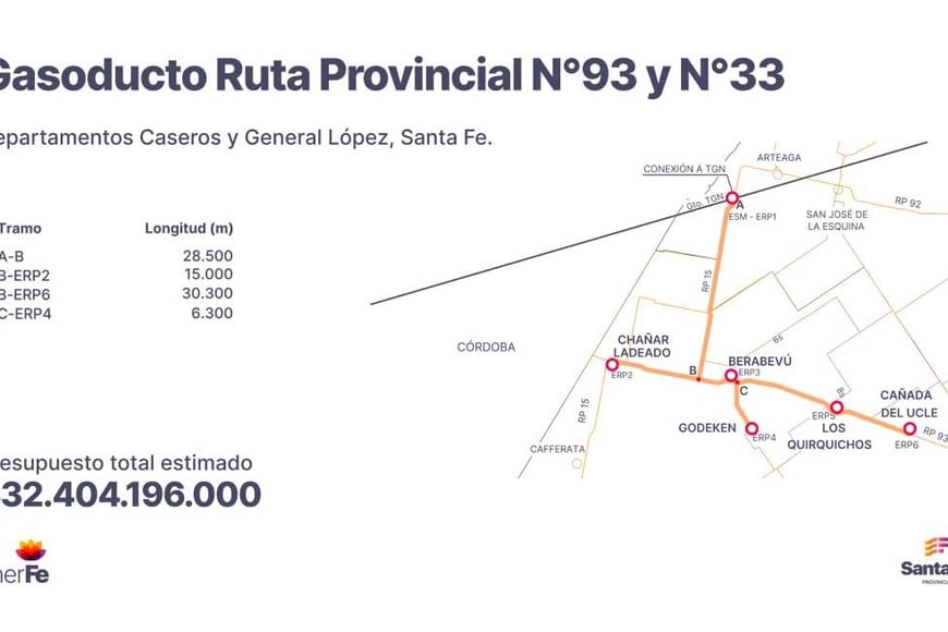 Los planos que presentó la provincia.