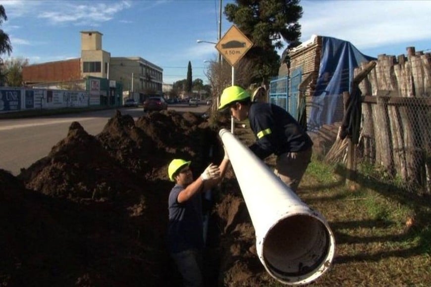 La ciudad pasará a tener una cobertura de cloacas del 74 al 91 por ciento.