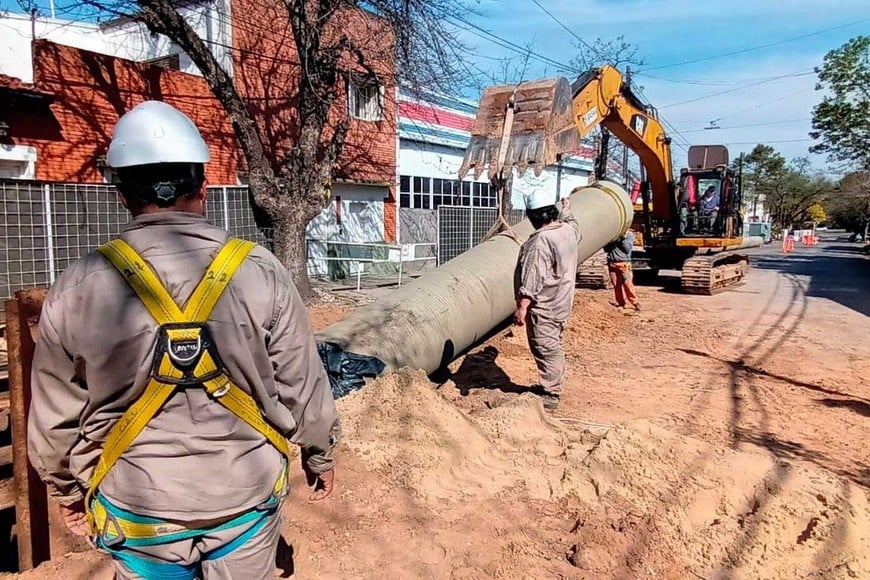 Luego, los trabajos continuarán por Alberdi hasta Alem. Se calcula que de acá a fin de año se completarán los 300 metros.