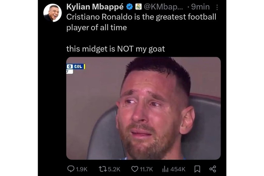 Algunas de las publicaciones en la cuenta hackeada de Kylian Mbappé.