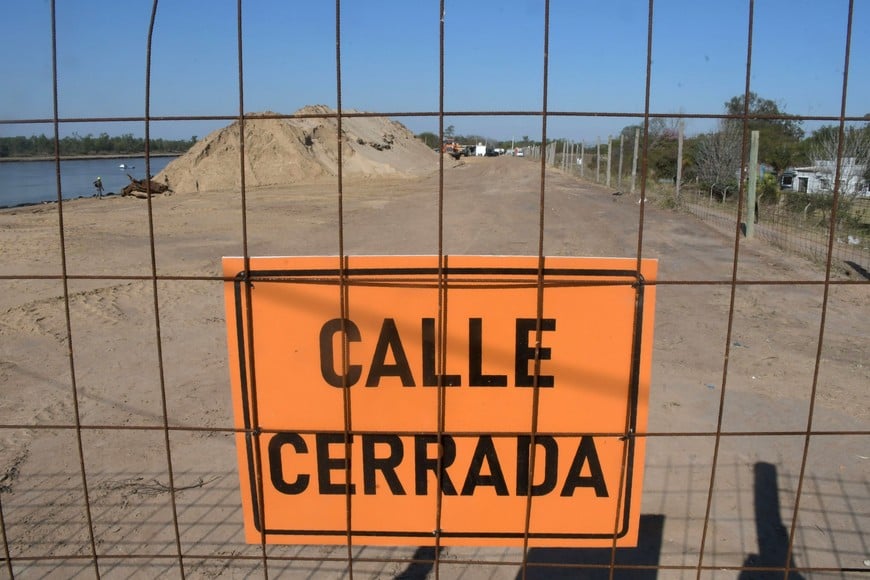 Refulado. Toda la zona se llenó de tierra y materiales para luego colocar una malla de protección contra inundaciones.

Guillermo Di Salvatore.