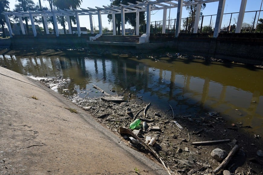 La basura se va acumulando en los espejos de agua.