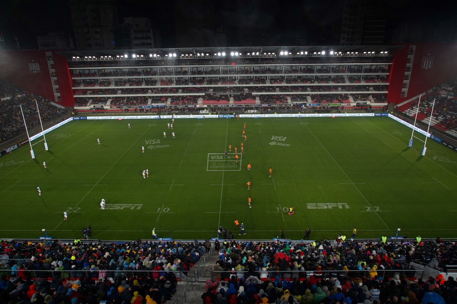 Así lució el estadio UNO de Estudiantes de La Plata.