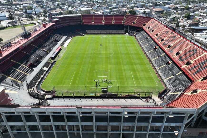 Siempre imponente, el estadio Brigadier Estanislao López luce sus mejores galas para recibir a Los Pumas. Foto: Fernando Nicola