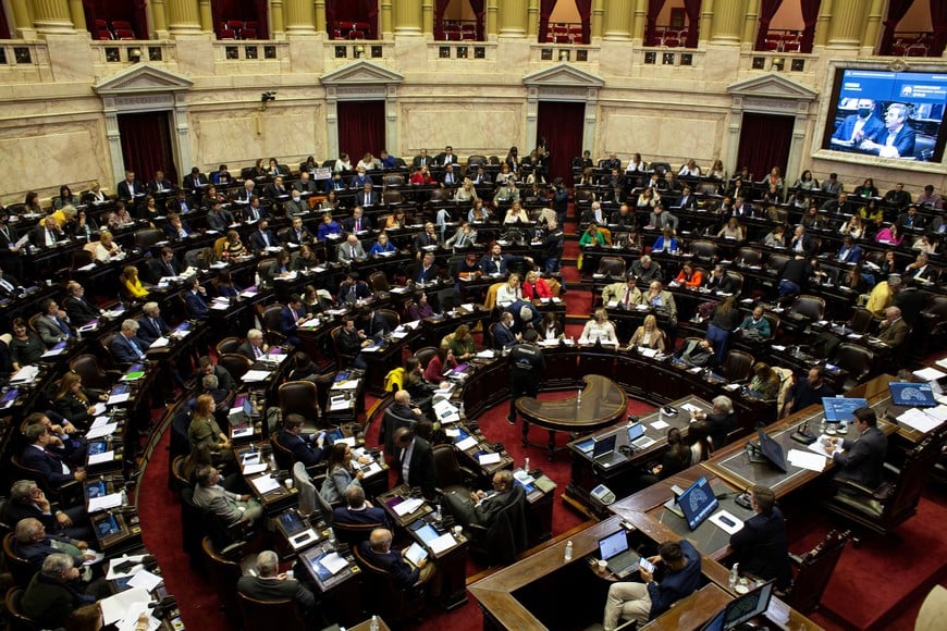 El tratamiento en Diputados de la Boleta Única Papel en 2023. Crédito: NA