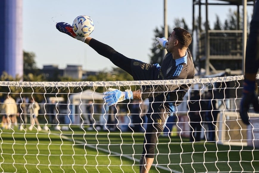 La Scaloneta se divierte en la preparación. Crédito: Prensa Selección Argentina