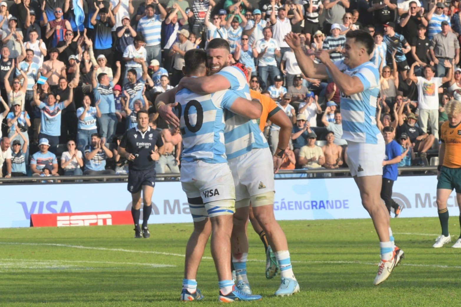 Imágenes del segundo tiempo entre los Pumas y Wallabies