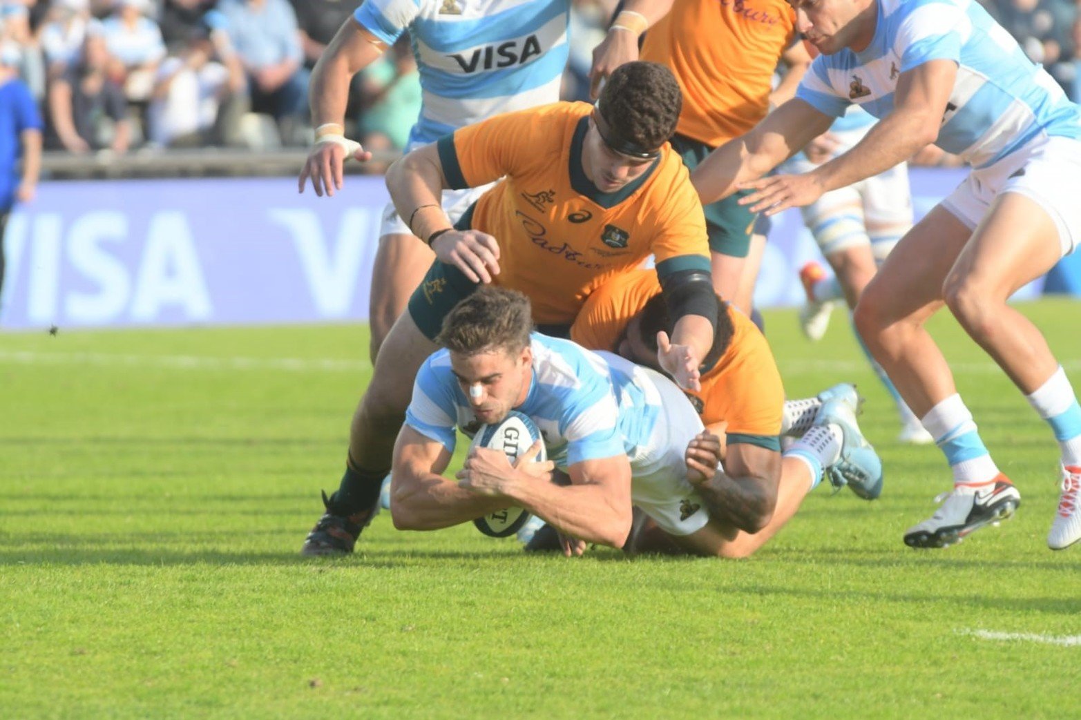 Imágenes del segundo tiempo entre los Pumas y Wallabies