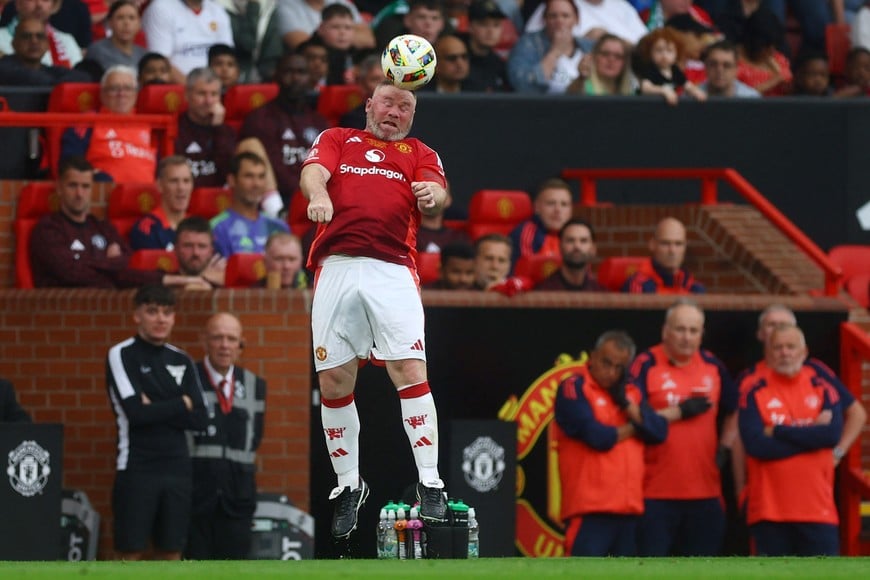 Soccer Football - Friendly Match - Manchester United Legends v Celtic Legends - Old Trafford, Manchester, Britain - September 7, 2024
Manchester United Legends' Wayne Rooney in action Action Images via Reuters/Lee Smith