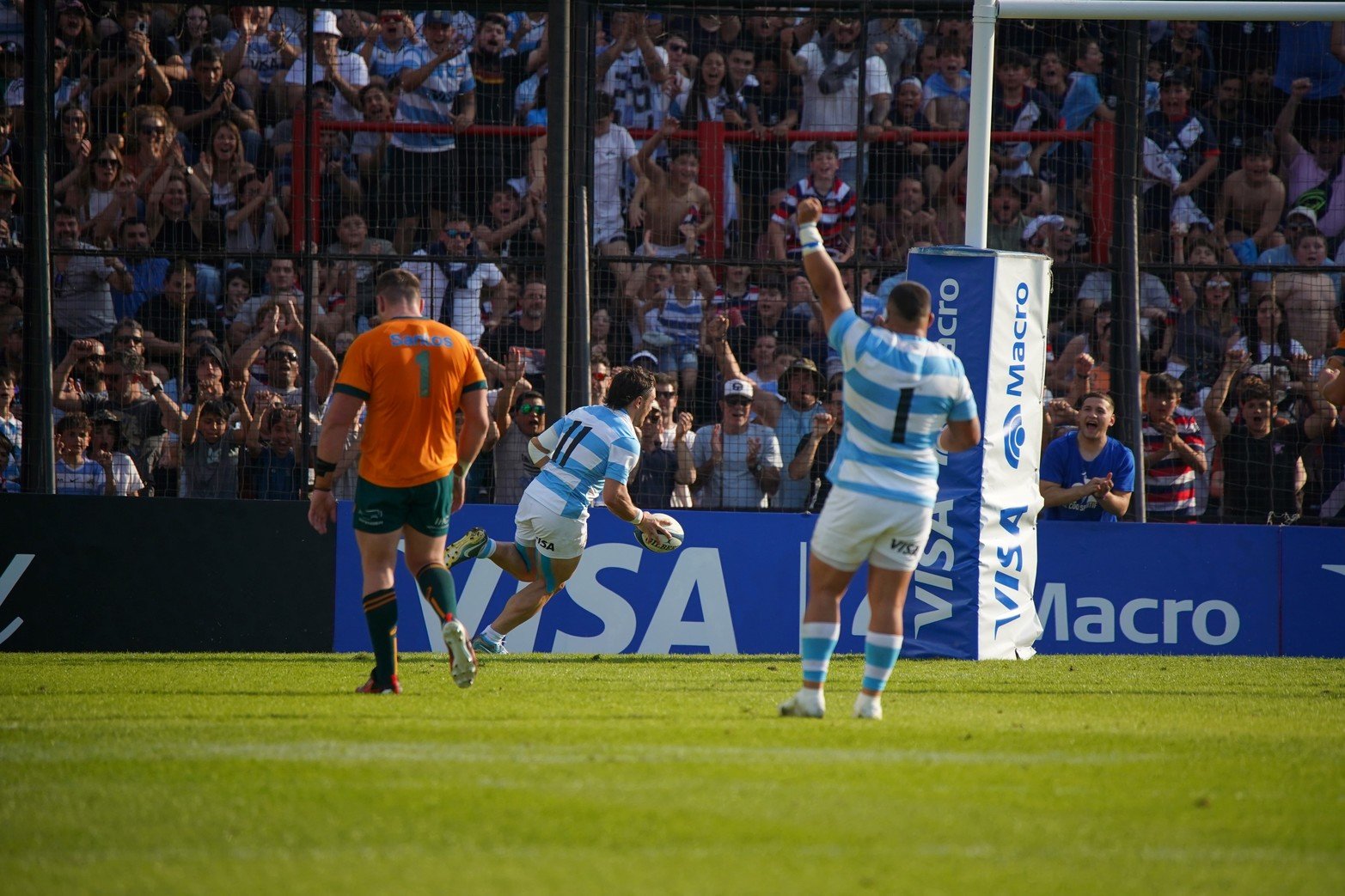 La jugada de un vibrante segundo tiempo entre los Pumas y Wallabies