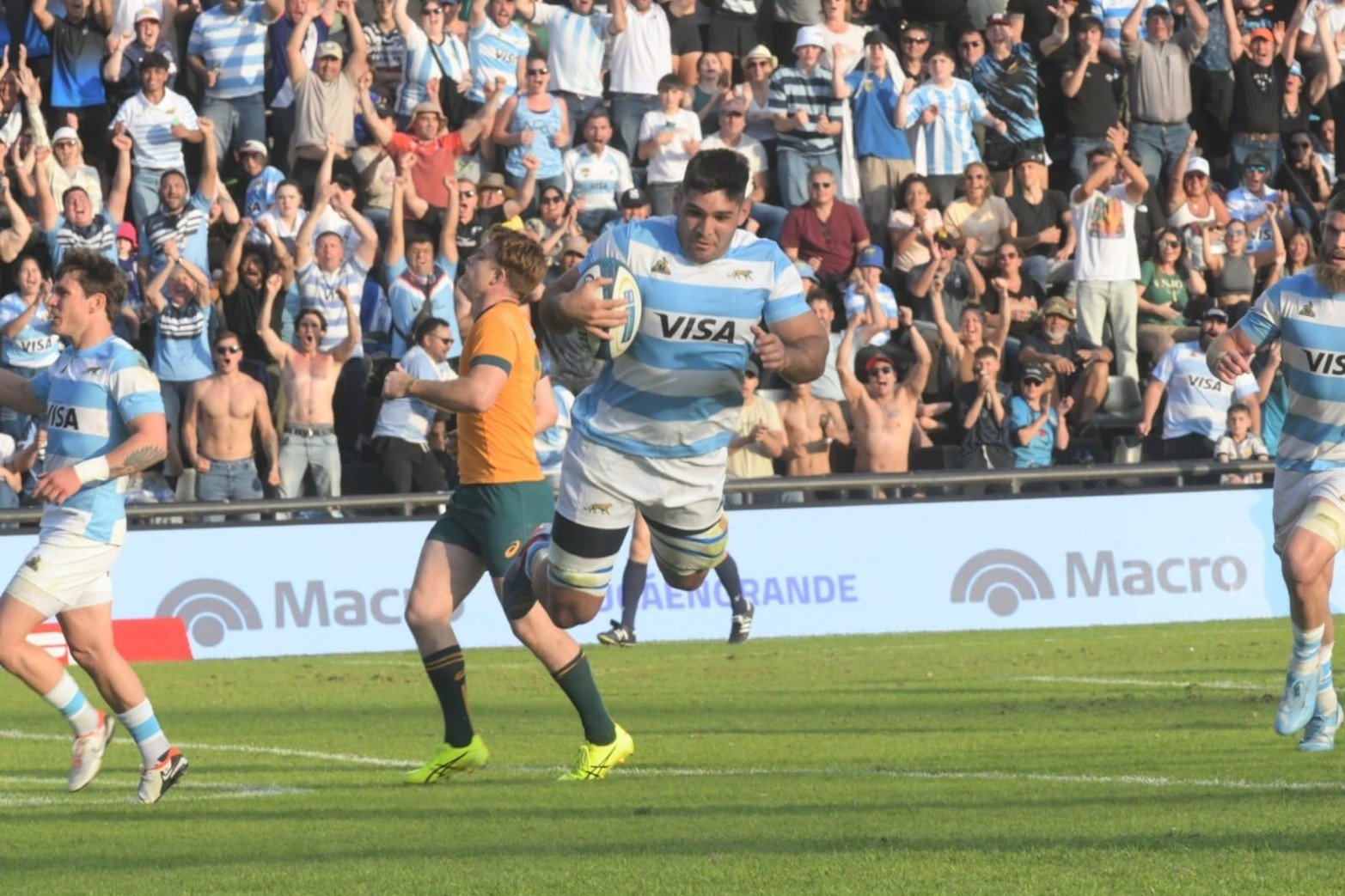 Imágenes del segundo tiempo entre los Pumas y Wallabies