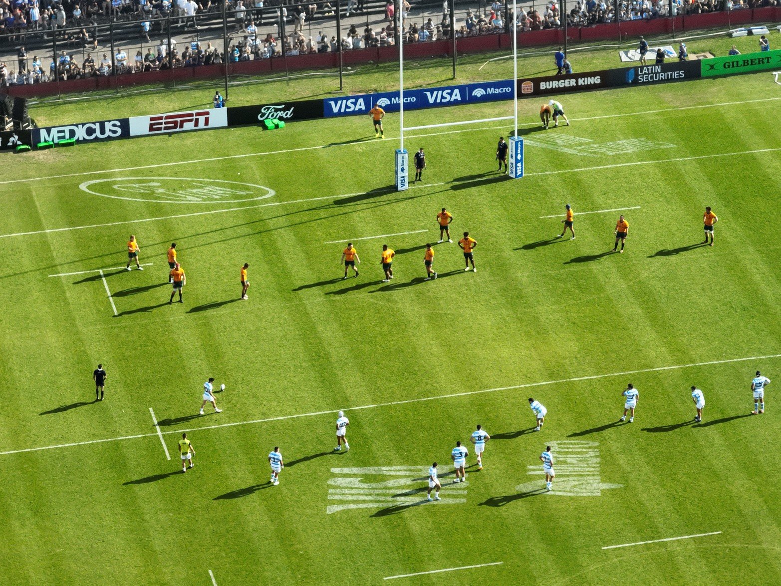 Primeros minutos del partido entre Pumas y Wallabies 