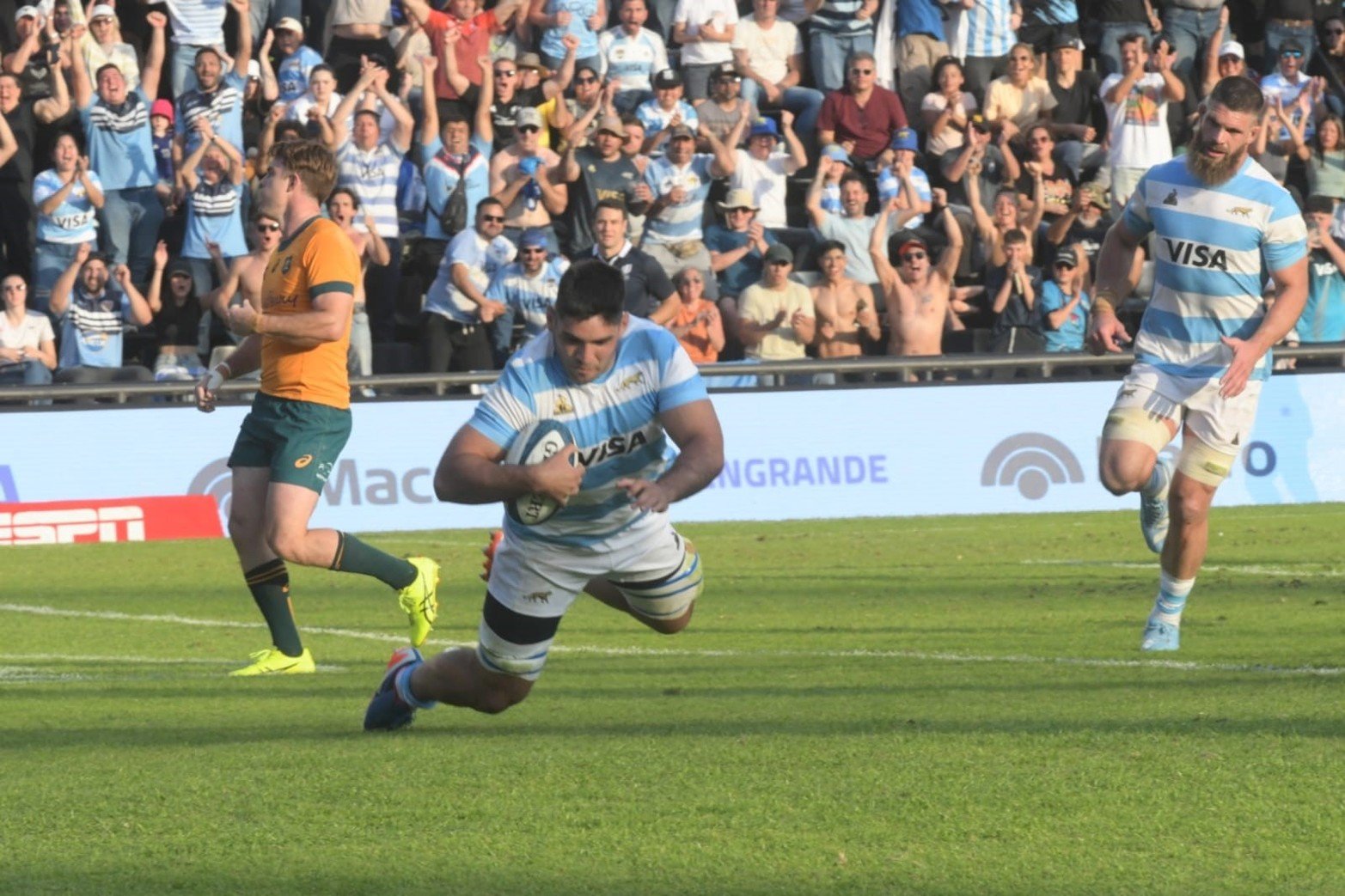 Imágenes del segundo tiempo entre los Pumas y Wallabies