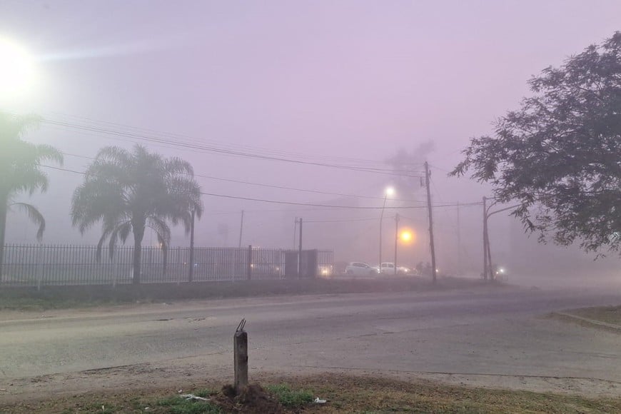 Así se presenta la mañana en la capital santafesina. Crédito: El Litoral