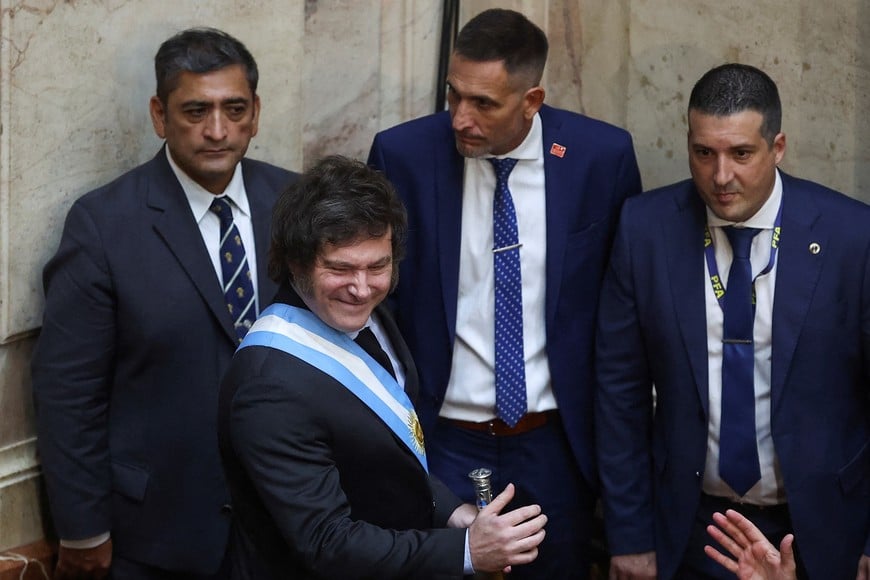 Argentina's President Javier Milei attends the opening session of the 142nd legislative term, at the National Congress, in Buenos Aires, Argentina, March 1, 2024. REUTERS/Agustin Marcarian