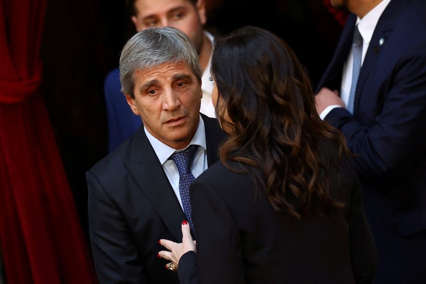 Argentina's Economy Minister Luis Caputo is pictured on the day President Javier Milei presents the fiscal year 2025 budget, at the National Congress in Buenos Aires, Argentina, September 15, 2024. REUTERS/Agustin Marcarian