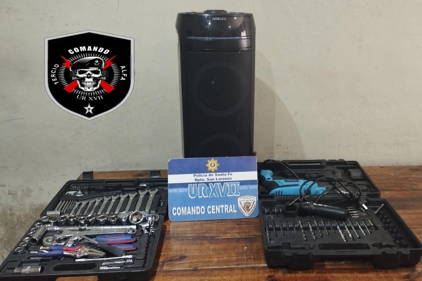 La policía recuperó el total de lo robado a un vecino de San Lorenzo.
Crédito: RRPP Unidad Regional XVII de Policía.