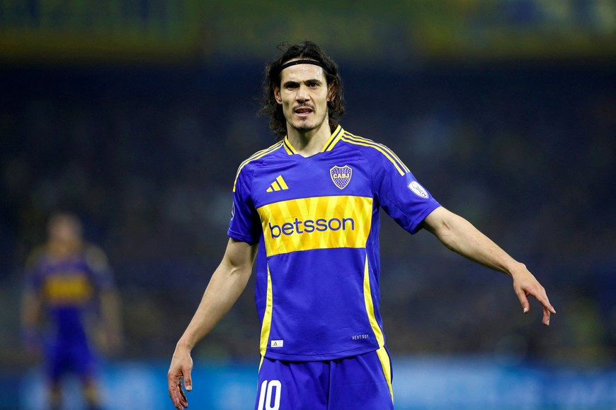 Soccer Football - Copa Sudamericana - Round of 16 - First Leg - Boca Juniors v Cruzeiro - Estadio La Bombonera, Buenos Aires, Argentina - August 15, 2024
Boca Juniors' Edinson Cavani REUTERS/Cristina Sille