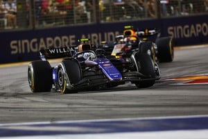 Formula One F1 - Singapore Grand Prix - Marina Bay Street Circuit, Singapore - September 22, 2024
Williams' Franco Colapinto in action during the race REUTERS/Edgar Su