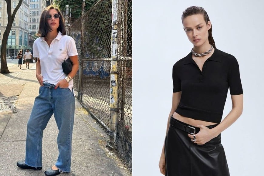 Sobrias y originales, las chombas vuelven con todo a la moda femenina.