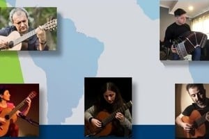 Guitarras del Mundo 2024: . En esta ocasión, como artistas internacionales estarán Rudi Flores junto al bandoneonista Nico Cardozo; como artista nacional participará Maru Figueroa; y como figuras locales estarán Eyelén Gomitolo y Leonardo Conti.