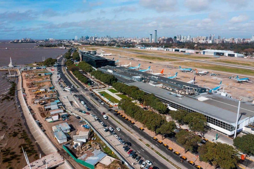 El Aeroparque de Buenos Aires.